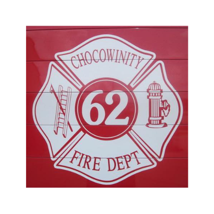 Drone right chocowinity fire logo