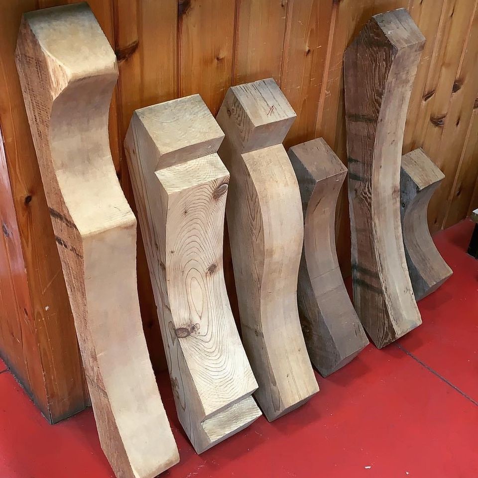 Custom cedar brackets