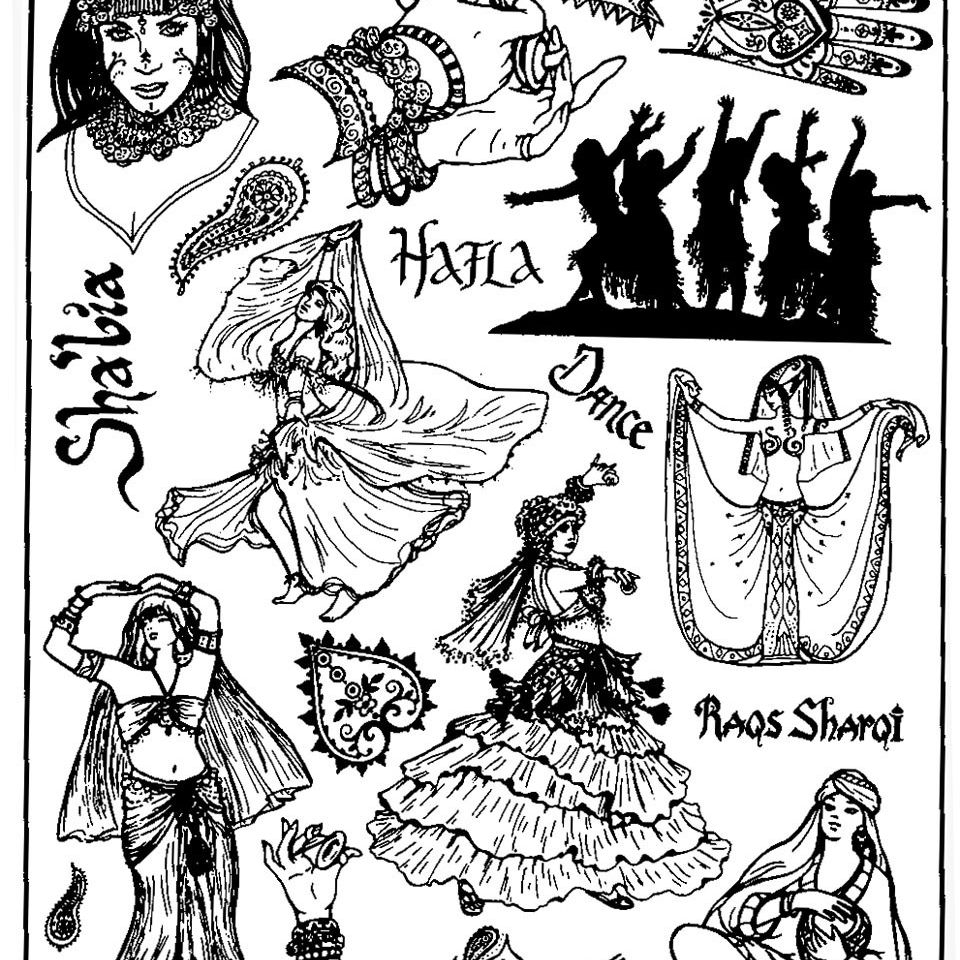 Belly dance plate b
