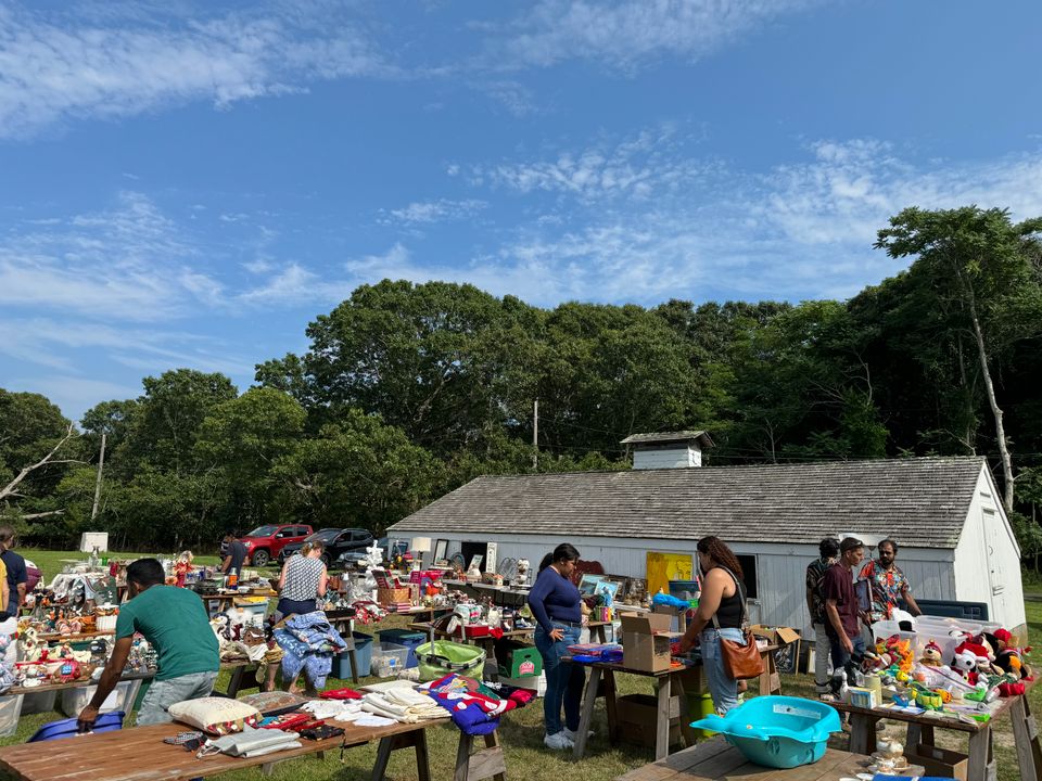 It was a beautiful day for a tag sale at Big Duck Ranch.
