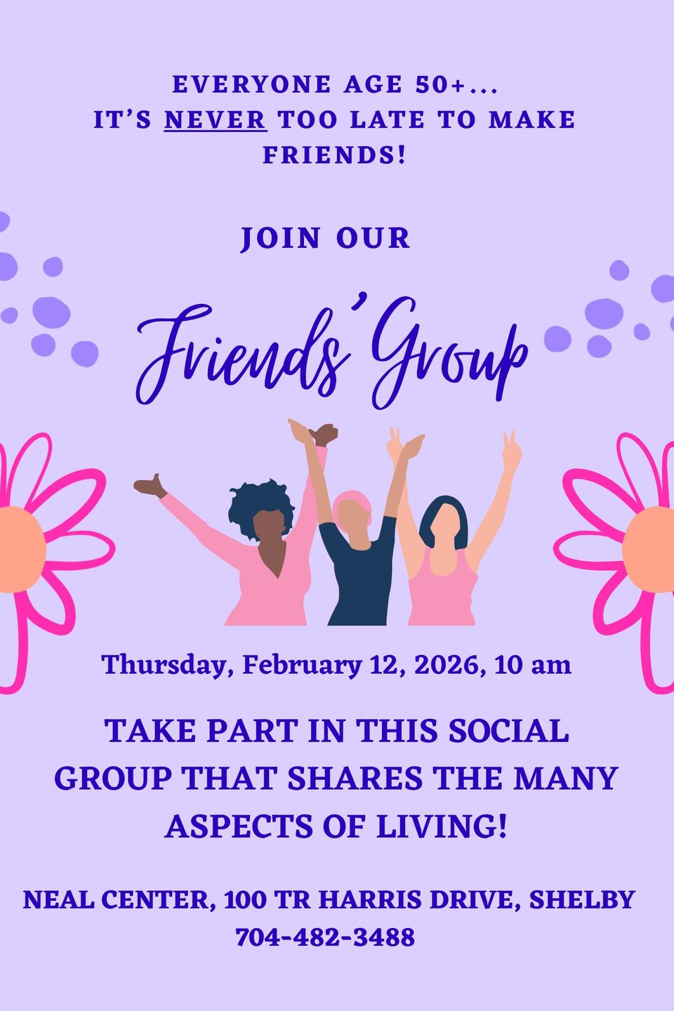 Poster friends group joining