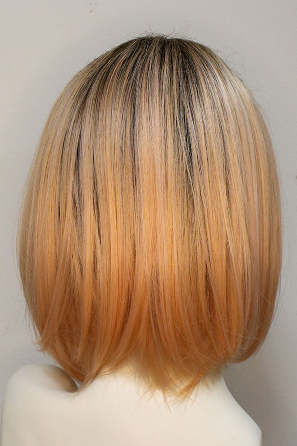 Short orange   pink bob 3