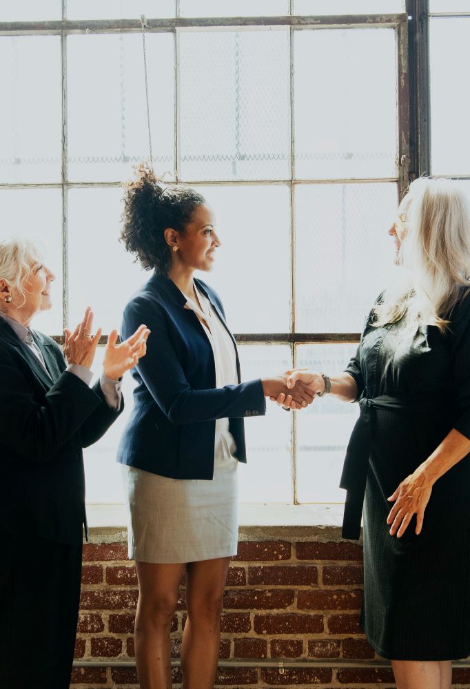 Handshake business meeting