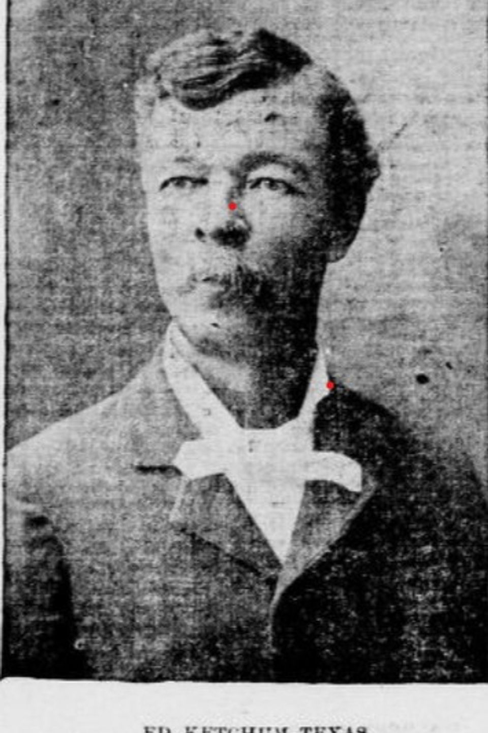 1897 newspaper photo of edwin nesbitt ketchum as texas dc 