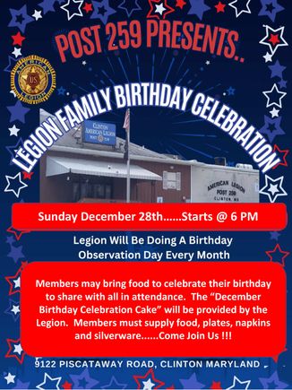 December birthday flyer