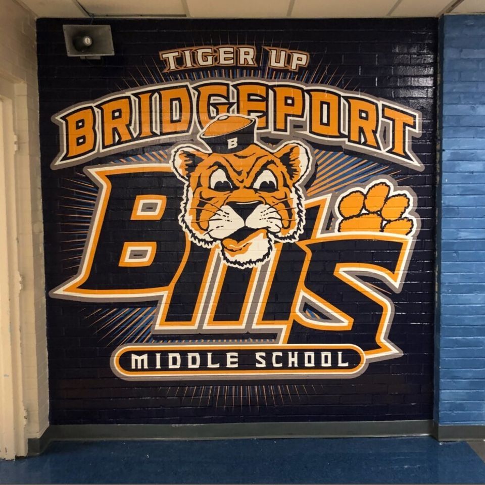 Bridgeport school wall graphics wrap