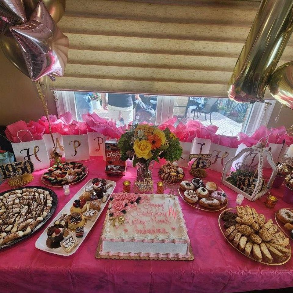 The Party Savers celebrating and serving 75th Birthdays