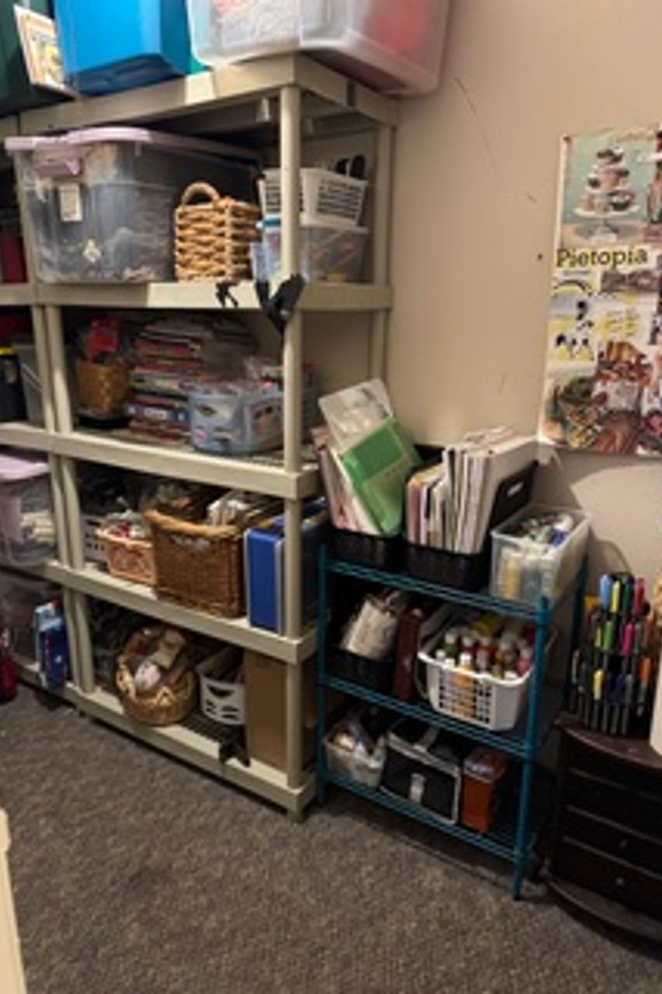 Organized Business Closet After