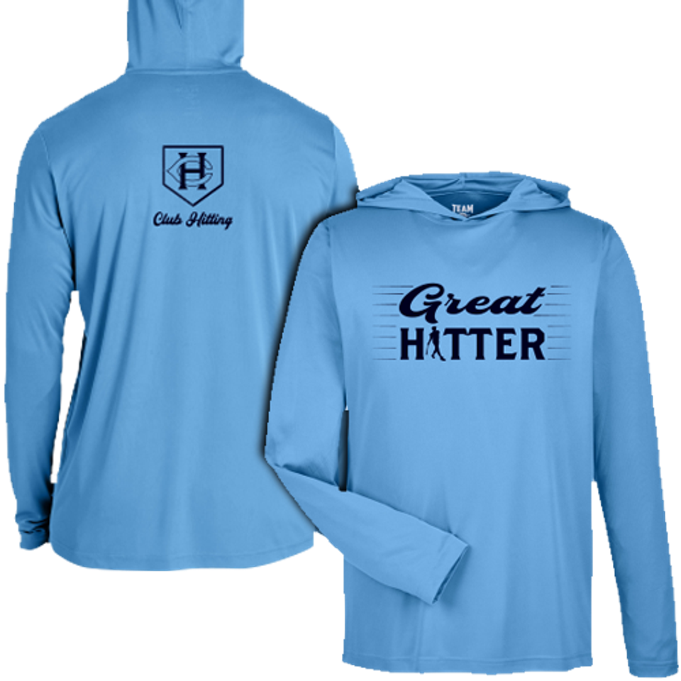 Club hitting tt41l lt blue ls hood nvy prnt