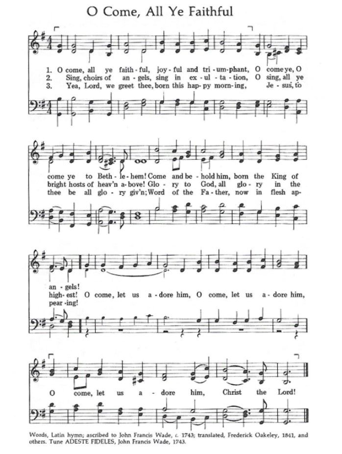 O come all ye faithful 
