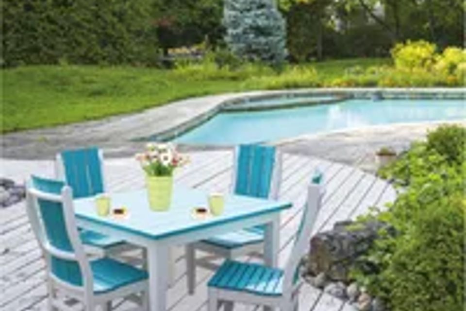 Amish furniture outdoor pool set