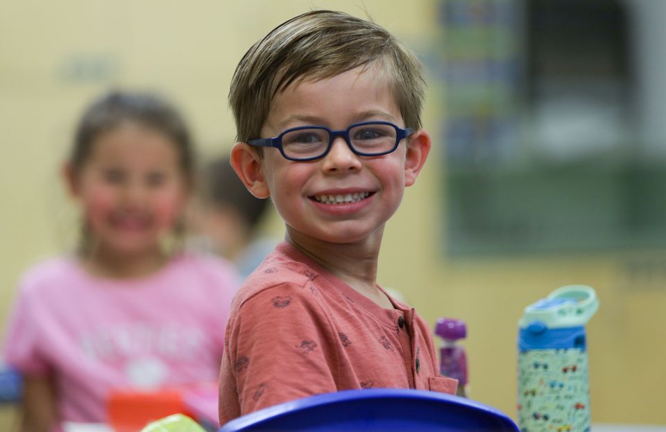 Boy smiling