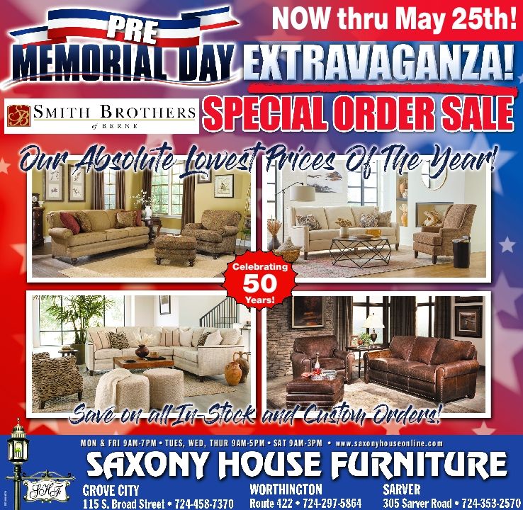 Saxony House Furniture Promotions