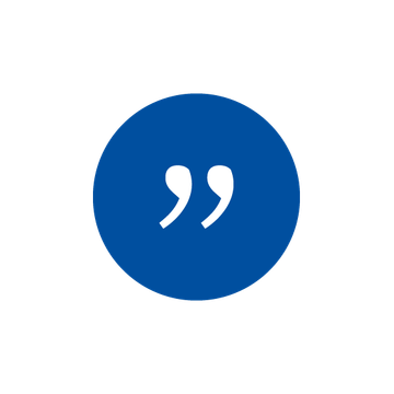 Blue quote