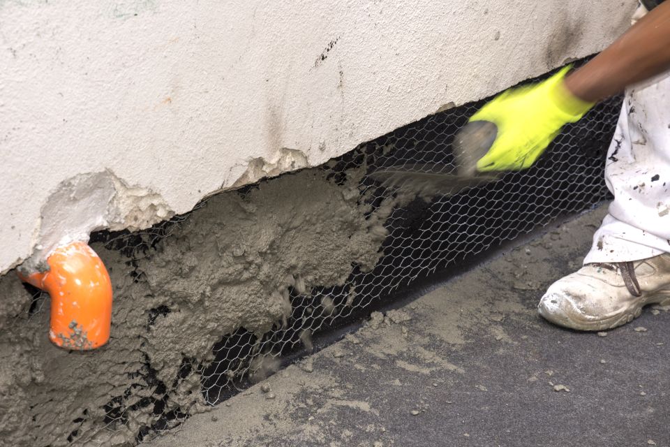 Laying of waterproofing sheathing and insulation during the renovation