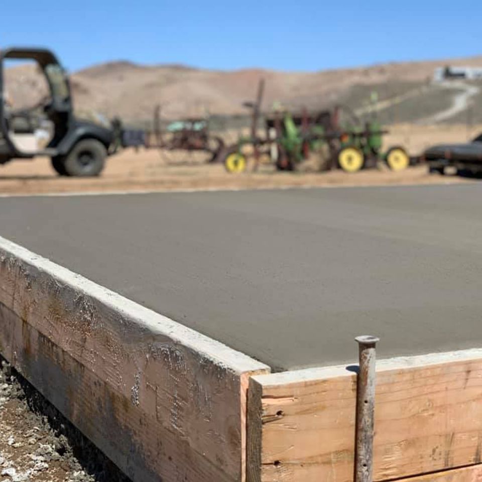 Concrete slab construction in Eagle Idaho