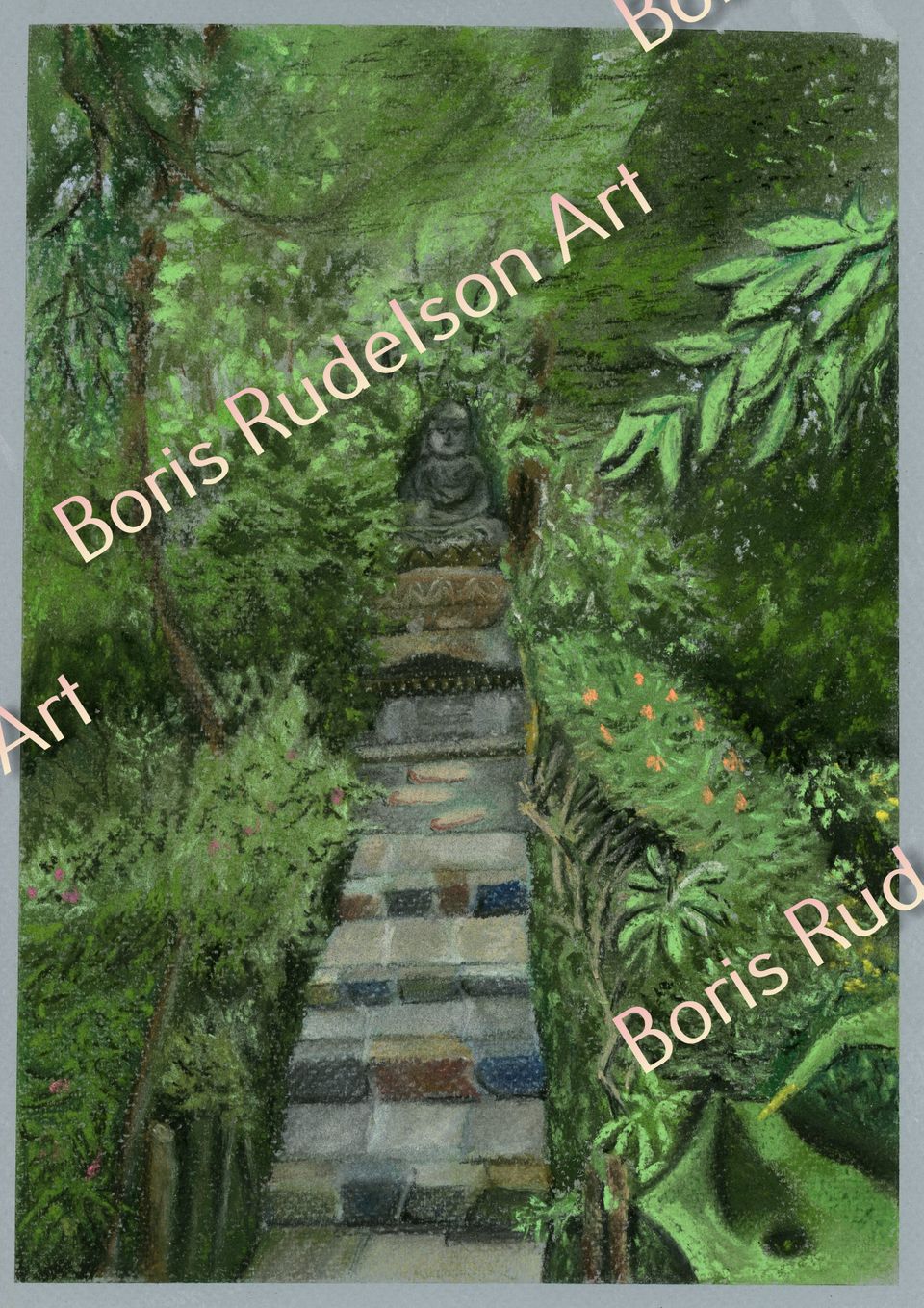 Pastel. Buddha 
