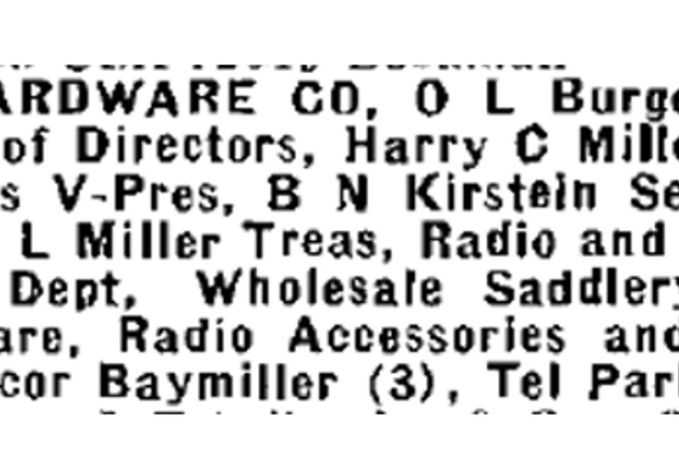1945 newspaper   kruse hardware