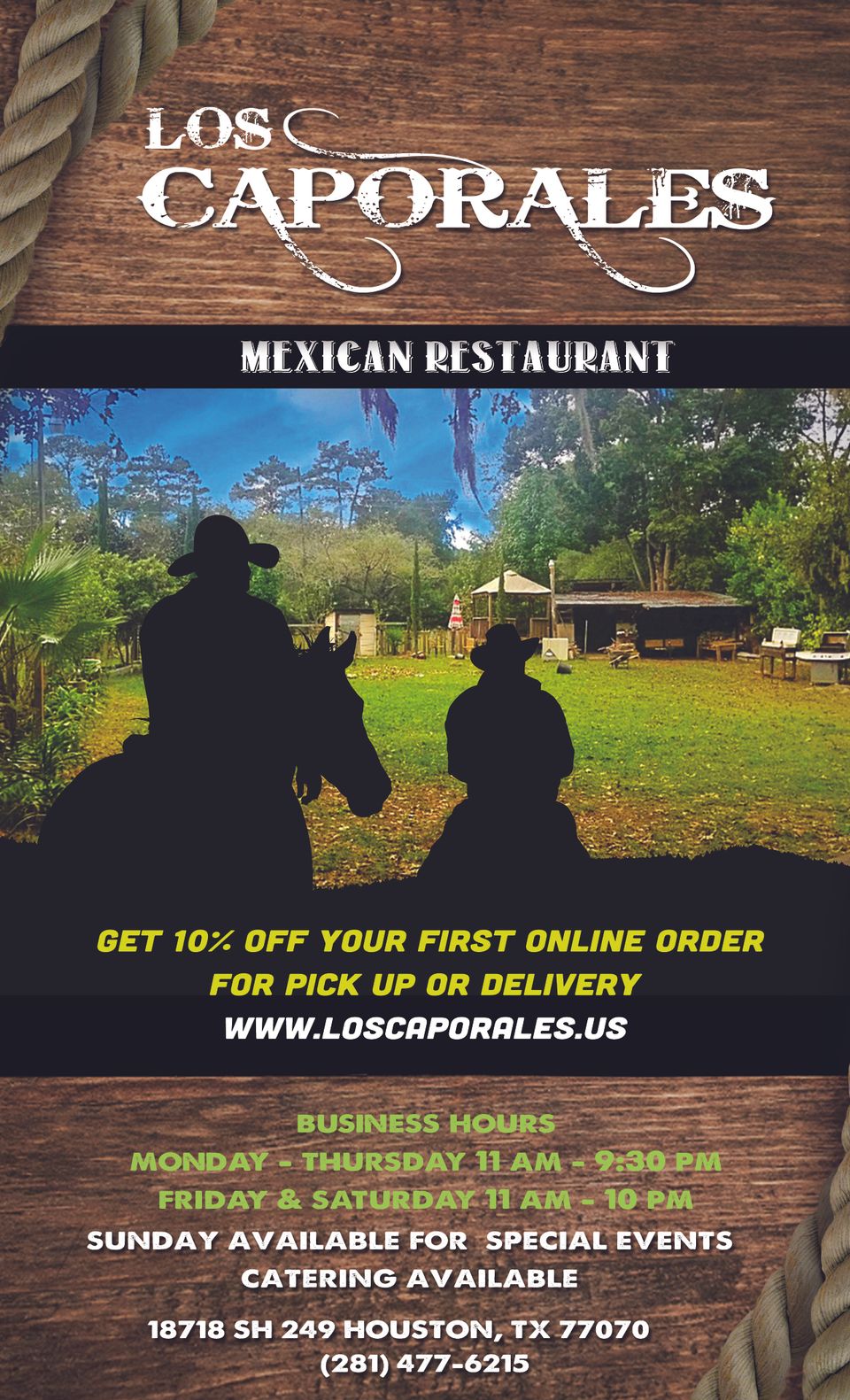 Web menu0924 page1 loscaporales mexican restaurant