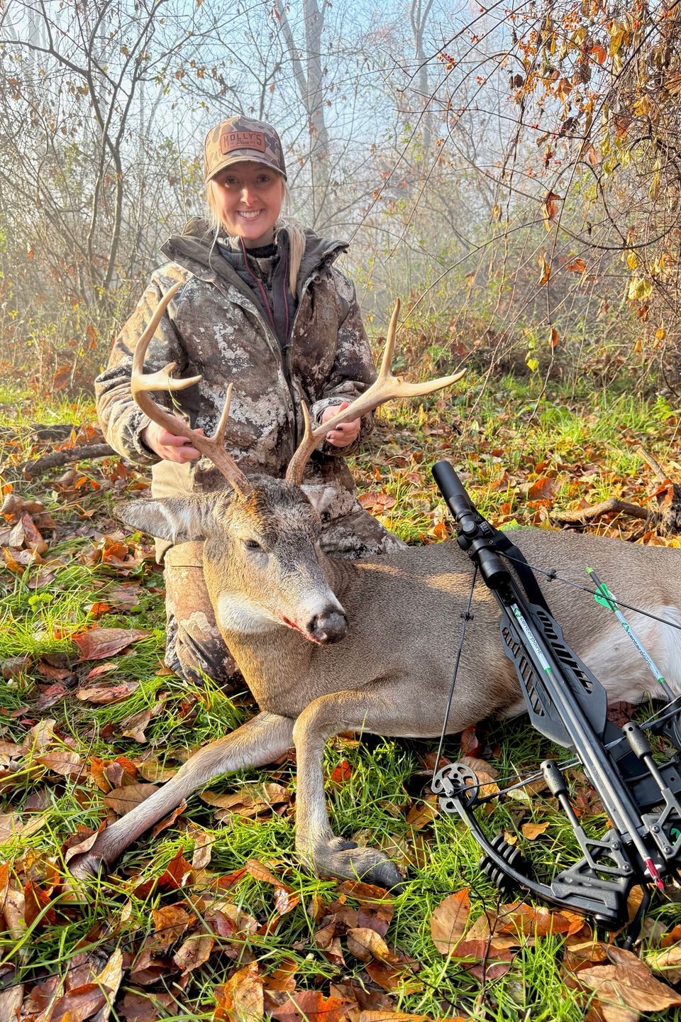 Autumn Aukamp of New Providence, PA shot this 7-point buck in archery season in Chester County, PA