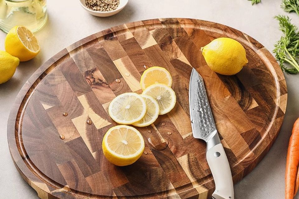Elliptic acacia board  3