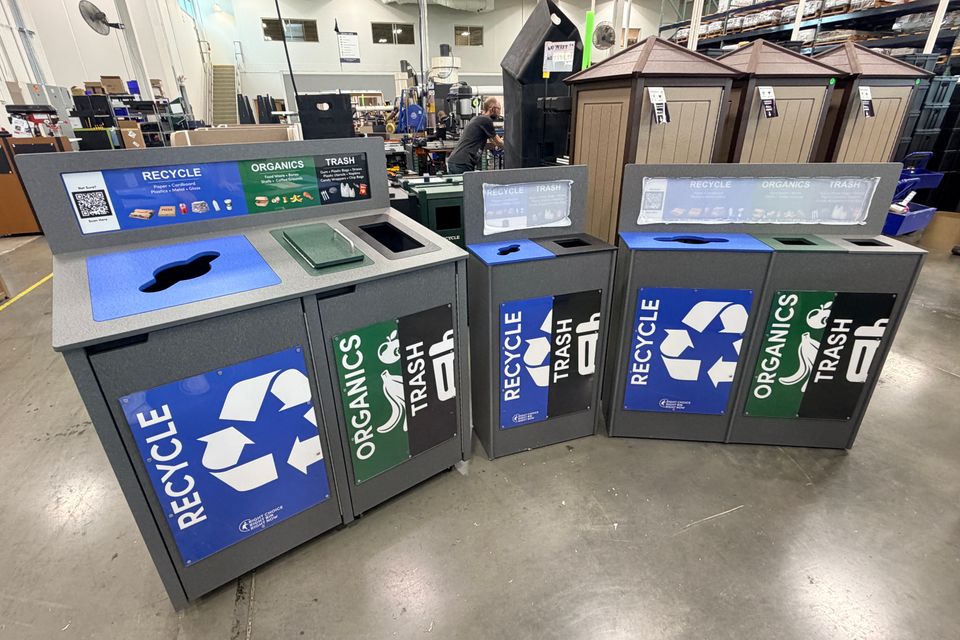University of Buffalo (UB) recycling containers