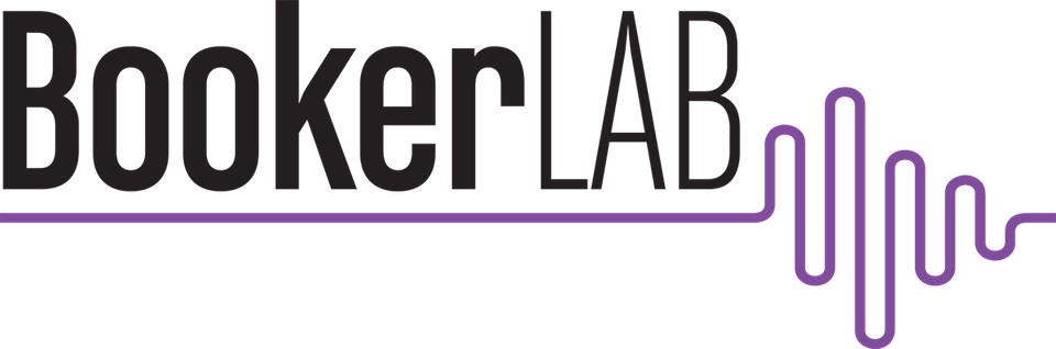 Bookerlab logo black purple