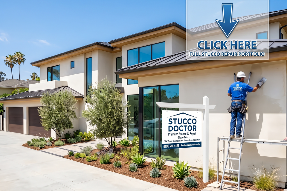 Professional stucco repair and exterior home restoration projects by California Stucco Pros