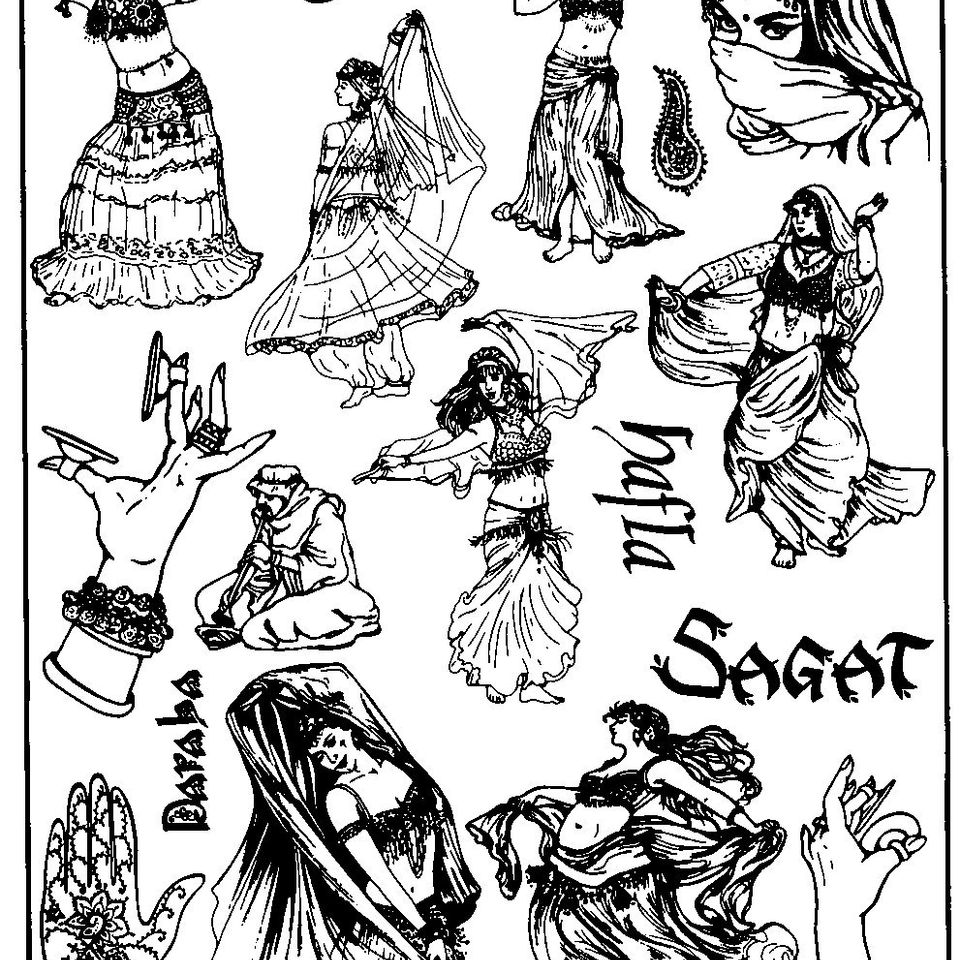 Belly dance plate 1 b