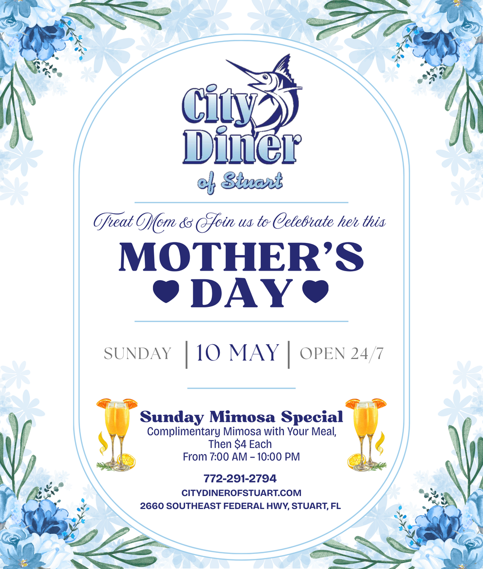 City diner mother's day 2026