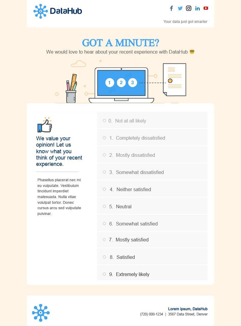 Email layouts template 7 example