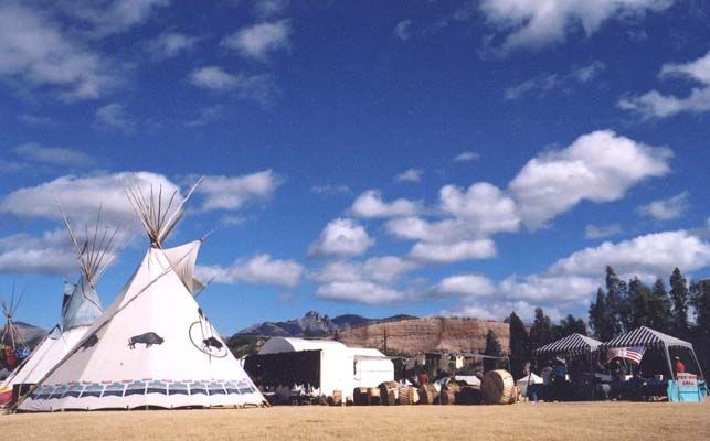 Teepee and grounds