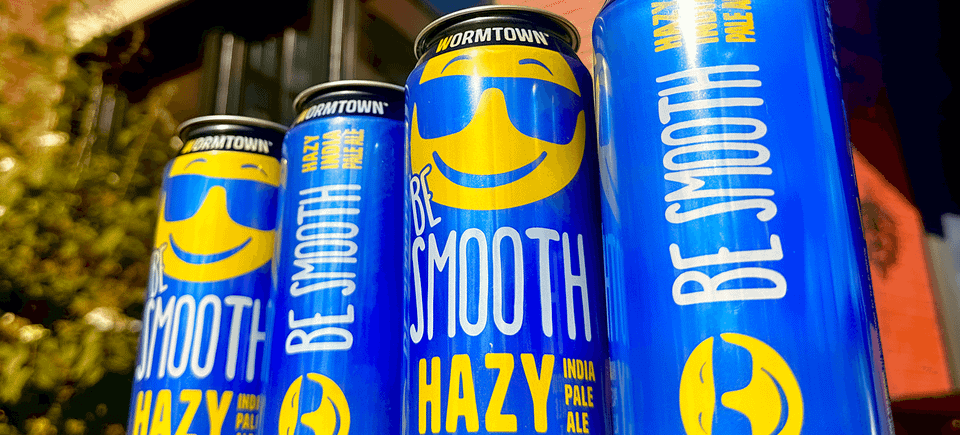 Wormtown brewery beer be smooth hazy ipa cover
