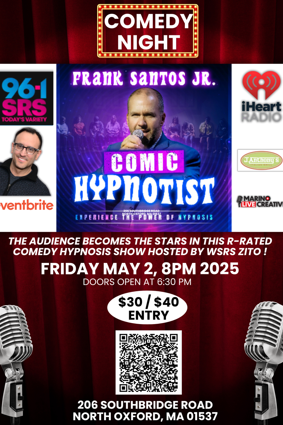 Artwork for may 2 comedy show