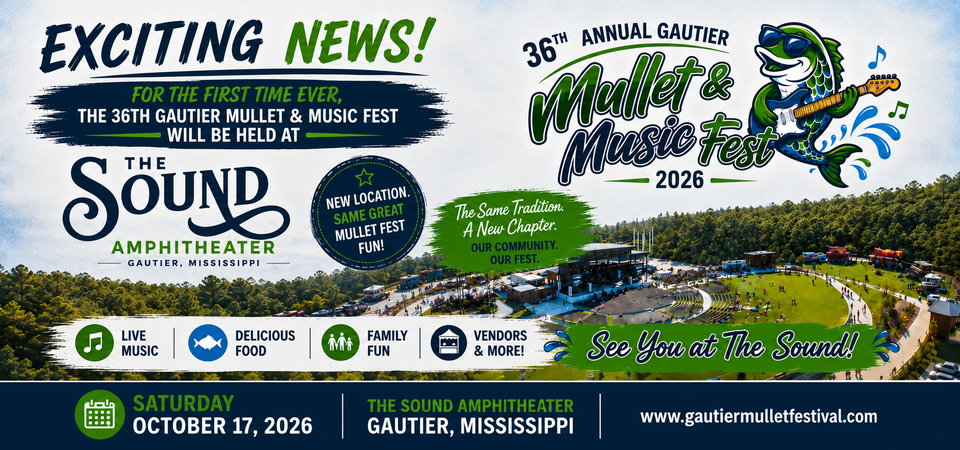 Gautier mullet fest home page sound announcement