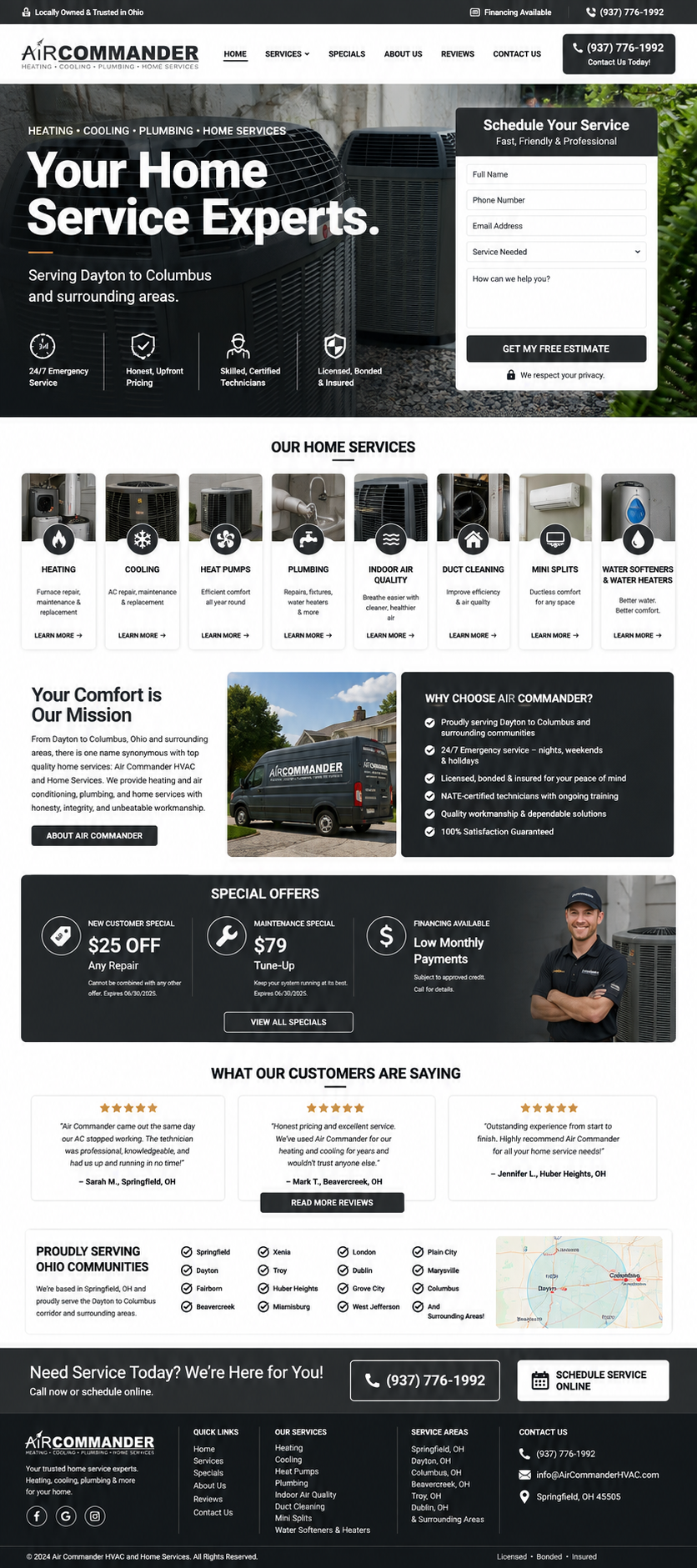 Air commander mockup
