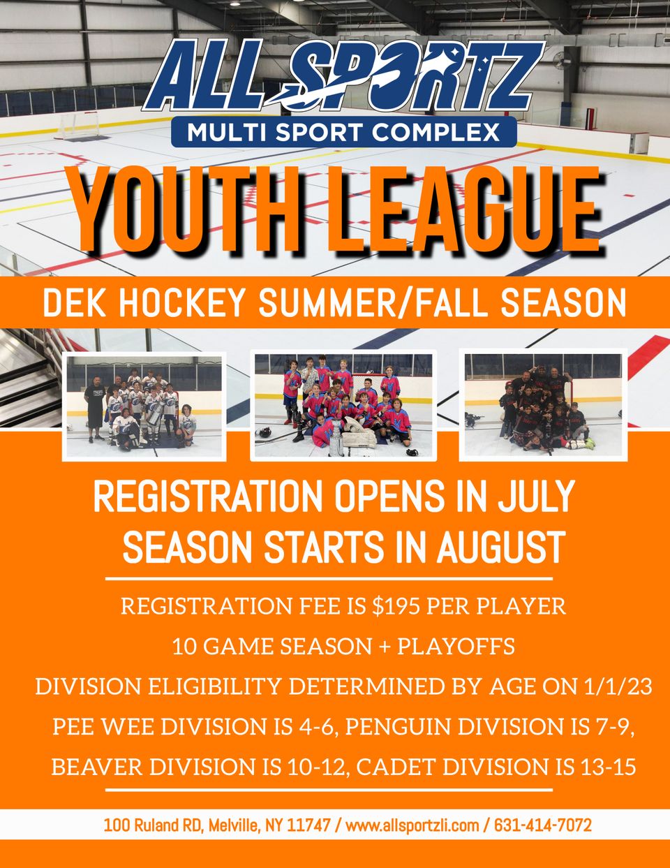 Youth league flyer