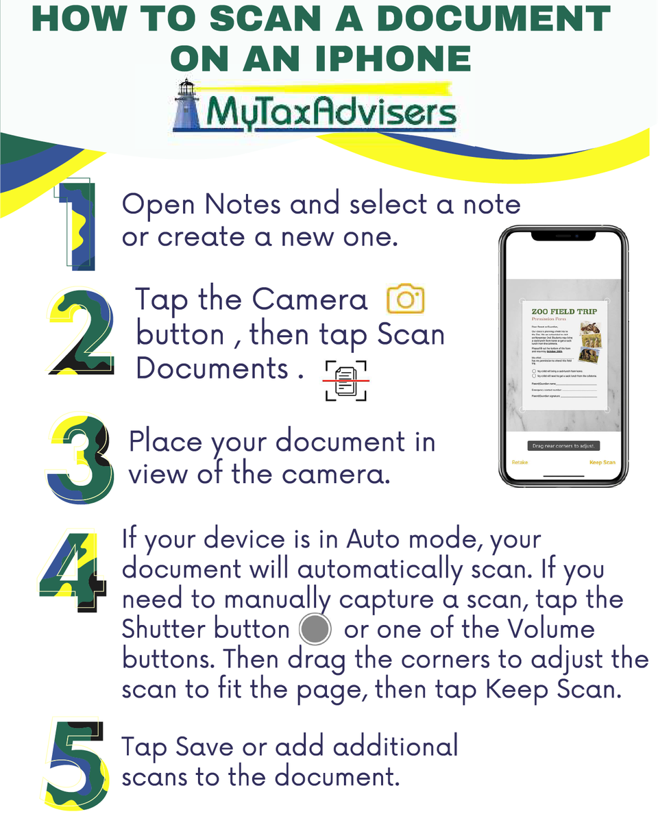 How to scan a document iphone 1a