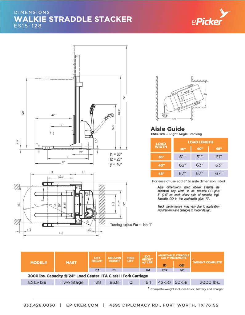 Walkie straddle stacker es15 1281024 2