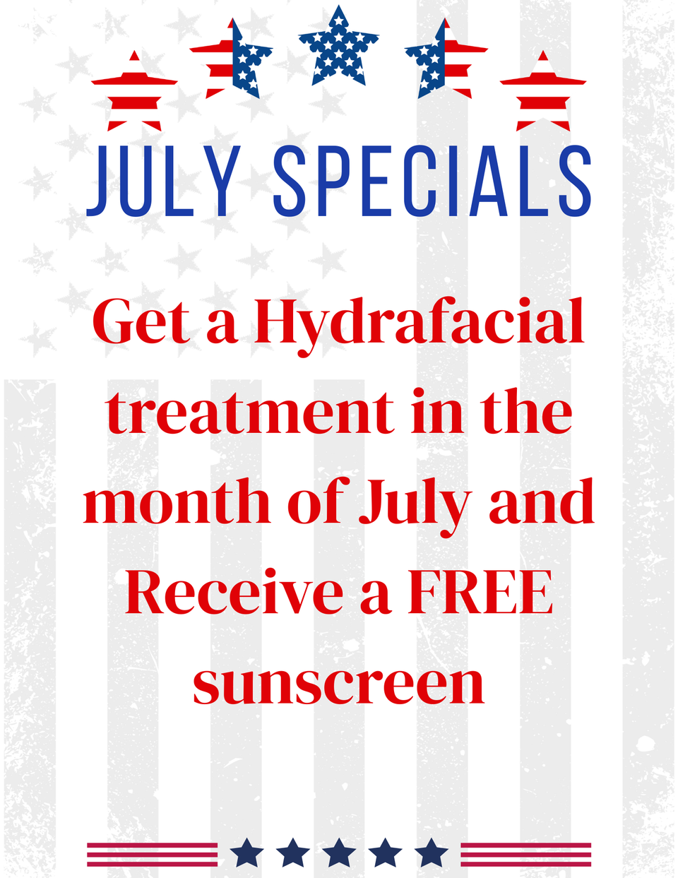 July specials