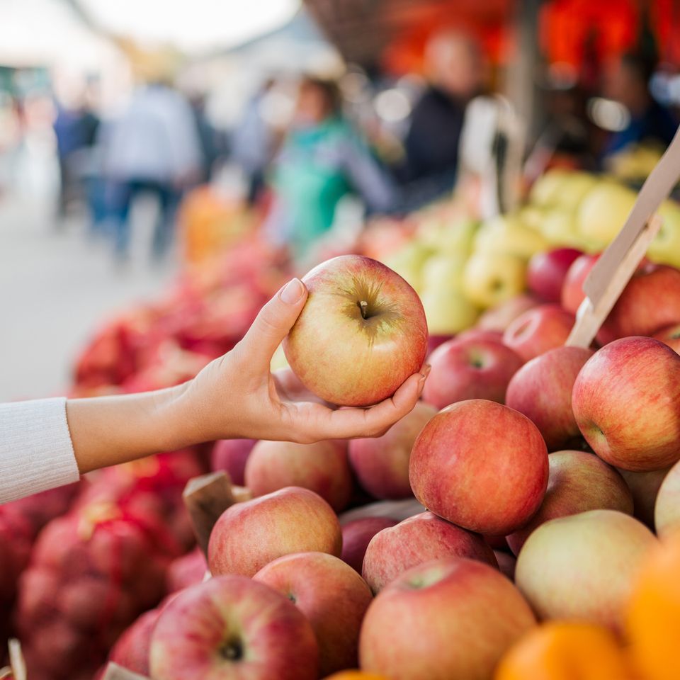 Apples at market