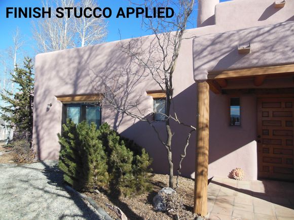 23finish stucco applied