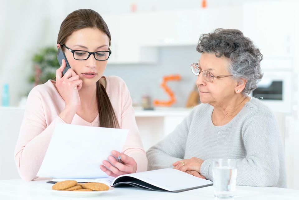 Bigstock helping senior lady with her f 111985439