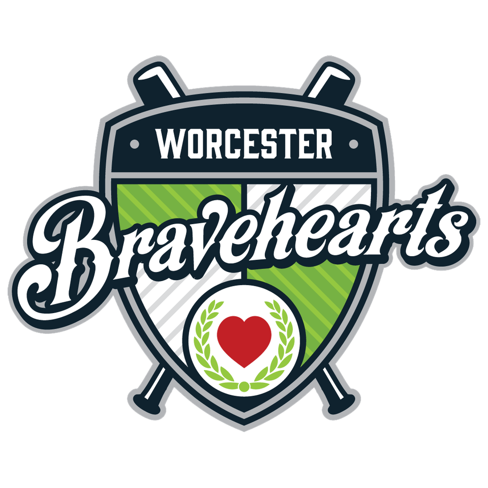 Bravehearts baseball worcester logo sq