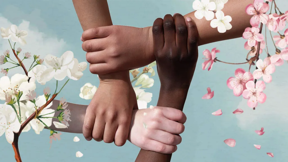 Anti racism hands
