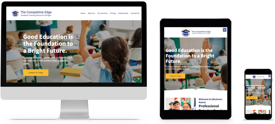 tutoring service website design