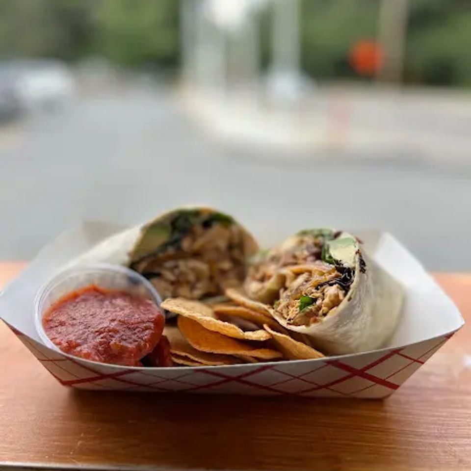 Chicken with chips