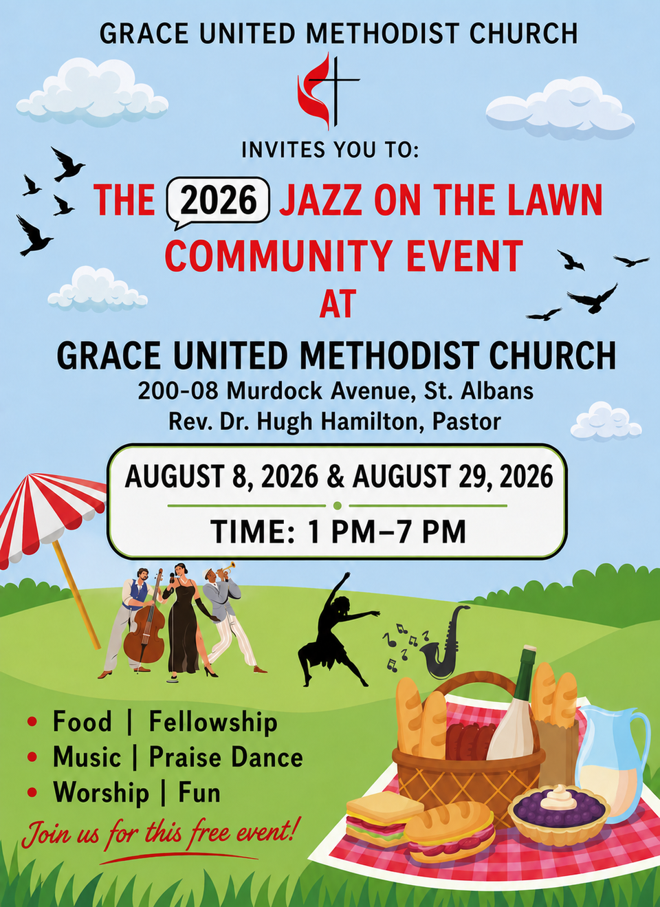 Jazz on the lawn flyer