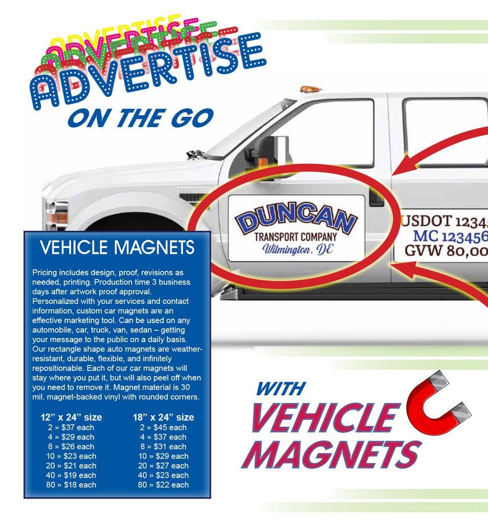 Vehicle magnets