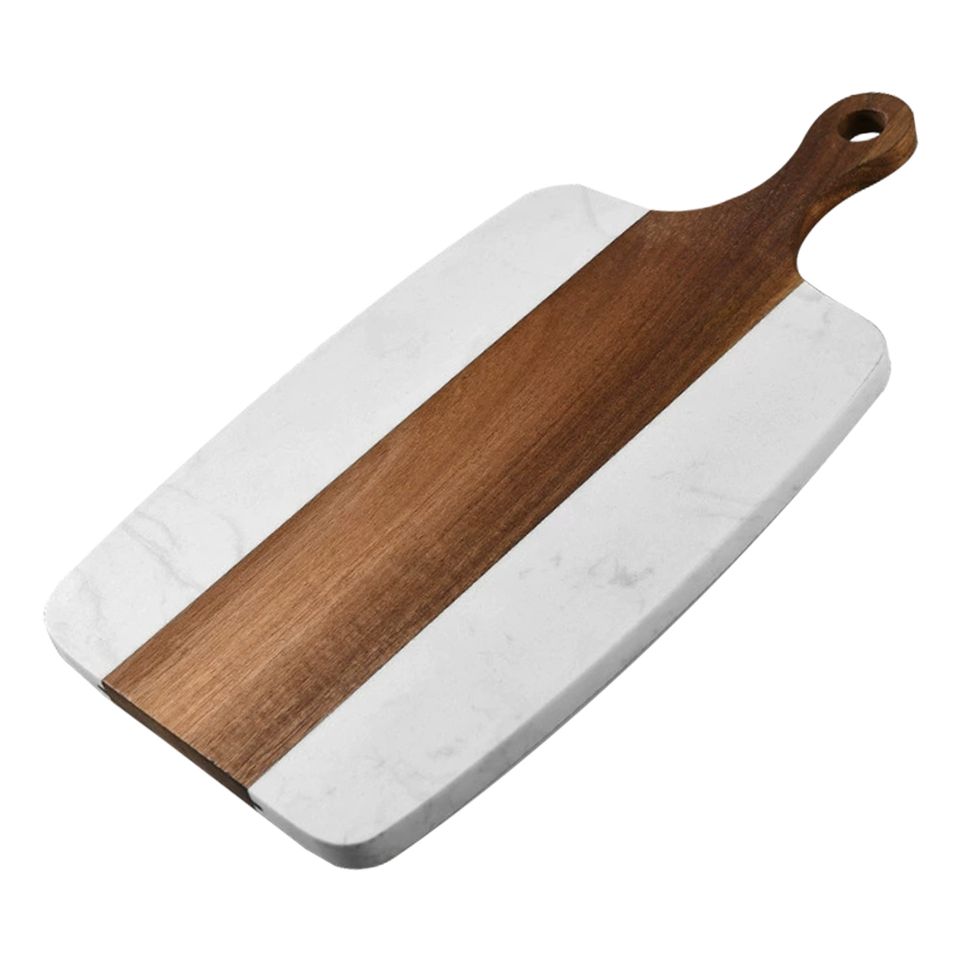 Marble and wood cutting board
